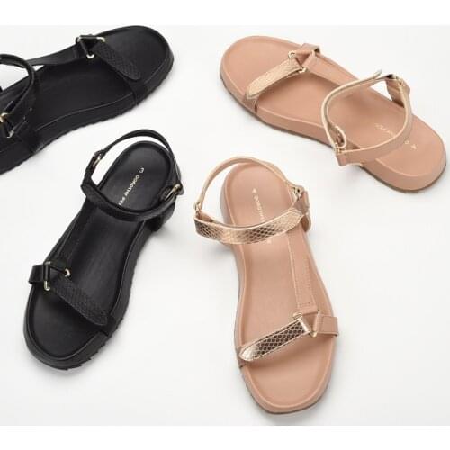 Flat Sandal Shoe Large Size Soft Clogs With Heel Suit Female Beige 2021 Womens Without Big Fashion Thick Black Girls New Comfor