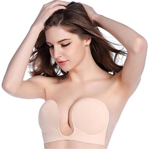 Strapless Bra Push Up Bras for Women Invisible Bra Adhesive Backless Bra