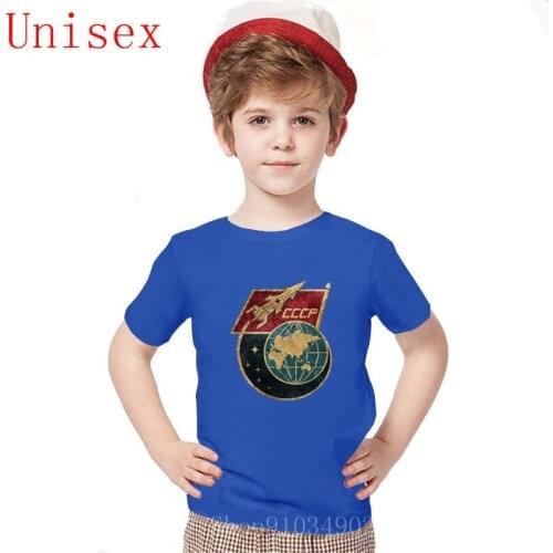 CCCP Flag Space Rocket short sleevele clothes Cotton Jumpsuit cotton teenage girls clothing kids clothes girls 8 to 12
