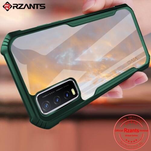 Rzants For Vivo Y20 Y20S Y12s Case Hard [Blade] Shockproof Slim Crystal Clear Cover funda Casing