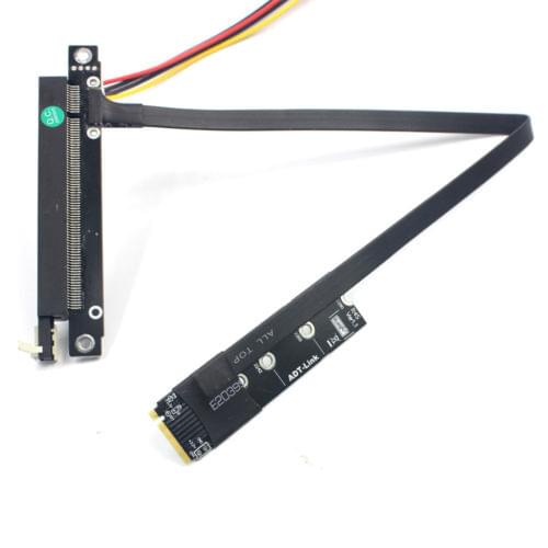Graphics Extension cable M.2 to x16 PCIE M2 to PCI-Express Adapter cable 45cm Full Speed For PC Mining Bitcoin BTC