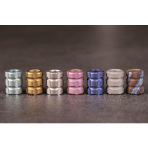 Colorful Series Of Titanium Alloy Knife C Pendant Umbrella Rope Fall Outdoor Knife Pendant Phone Pendant EDC Paracord Beads