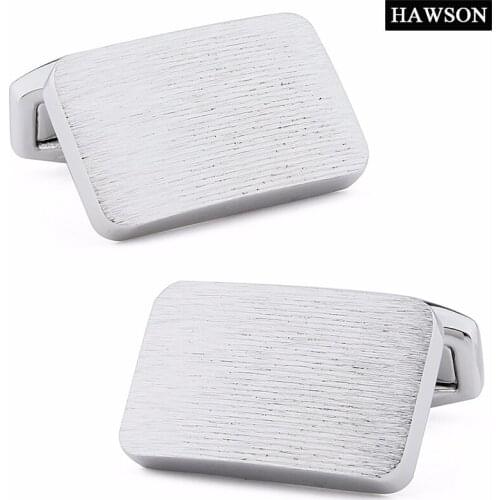 Fashion Brushed Matte Cufflinks Trendy Mens Jewelry Shirt Cuff links With Box