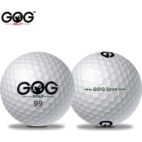 10 pcs Brand GOG 3-Piece Golf Balls Golf Game Ball Super Long Distance Golf Balls 10pcs/lot
