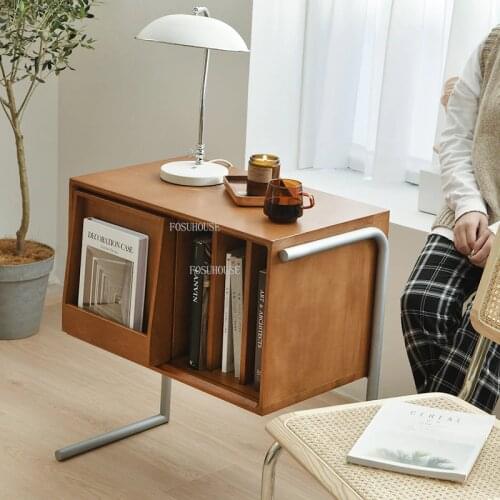Nordic Magazine Cabinet Solid Wood Floating Cabinet Japanese Side Cabinet Storage Small Apartment Modern Minimalist Bookcase