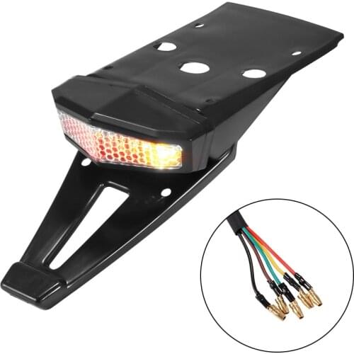 New Motorcycle LED Tail Light&Rear Fender Stop Enduro Taillight MX Trail Supermoto Super Bright Motorbike Tail Lamp Rear Fender