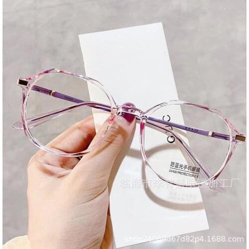 Polygonal Finished Myopia Glasses Anti-blue Light Fashion Eyeglasses Men Women Diopter 0 -1.0 -1.5 -2.0 -2.5 -3.0 -3.5 To -6.0