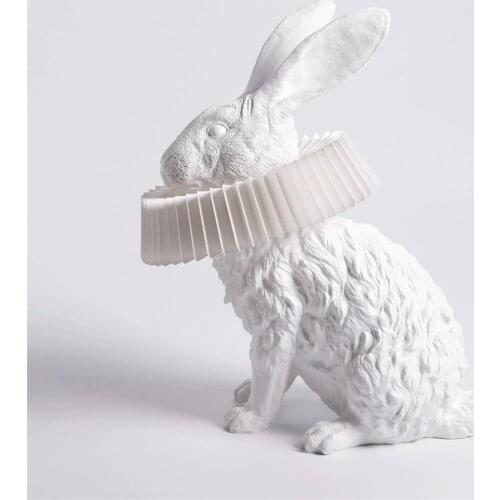Postmodern Simulation Rabbit Table Lamps Art Deco Bedroom Bedside Lamp Living Room Dining Room Study Childrens Room Table Light