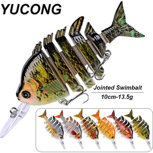YUCONG 3Pcs/lot Fishing Lures 10cm Wobblers Crankbaits Sinking Swimbaits Artificial Baits Kit S-Swimming Hard Lures Pesca Isca