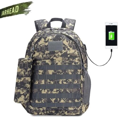 PUBG Backpack Men SchoolBag Mochila Pubg Battlefield Infantry Pack Camouflage Travel USB Charging Jedi Back Knapsack Male