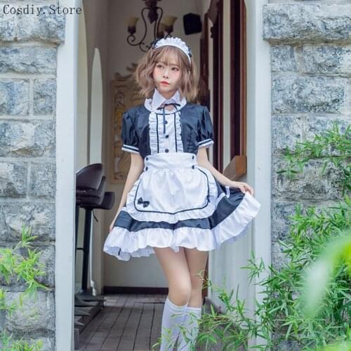 S-5XL Japanese Anime Sweet Girls Lolita Dress Cute Cosplay Outfit Halloween Carnival Costume For Women Konda Ouji Plus Size