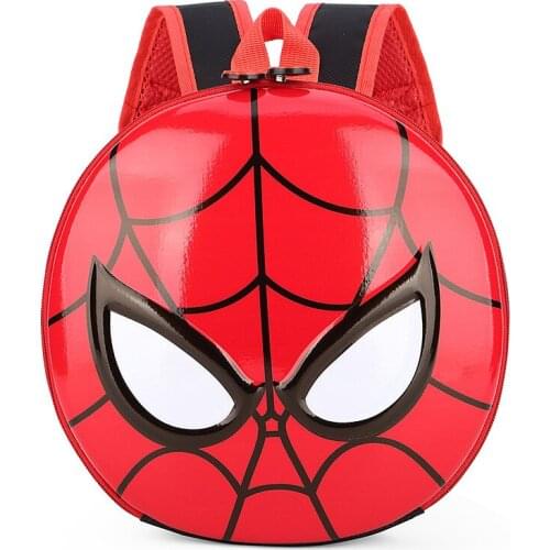 Kindergarten Spider Man Schoolbags Childrens Shoulder Bags Girls 2-3-5 Years Old Boys Cute Cartoon Spiderman Eggshell Kids Bags