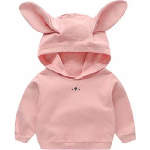 Hoodies Baby Boy Girl Kids Sweatshirts Children Hooded Winter Spring Autumn clothes Long Sleeves Coat Toddler Tops 3D Ear
