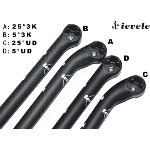 Ievele bicycle 3K UD Matte carbon seatpost MTB road bike seat tube carbon seat post 27.2 / 30.8 / 31.6 *350/ 400mm