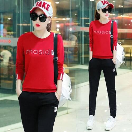 Women 2 piece outfits female clothing two piece set top and pants 2020 new fashion korean clothes pink ladies tracksuits fall