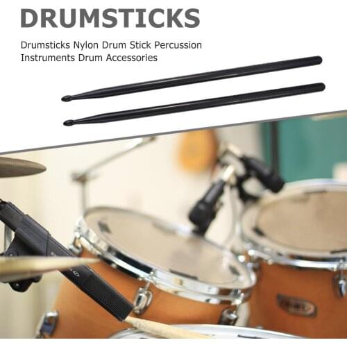 1 Pair Applicable Musical Drum Sticks Percussion Nylon Instrument Music Band for Children Drummer Learning Accessories