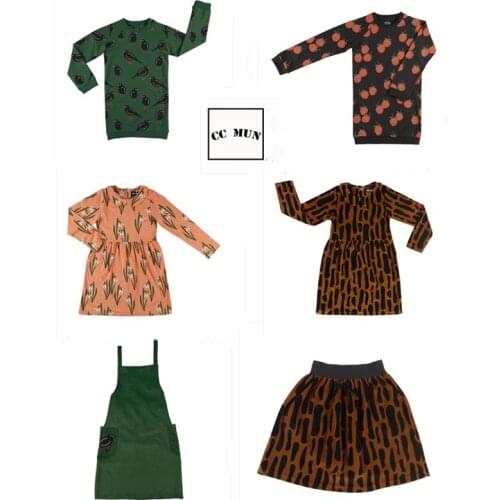 2019 girl leopard geometry childrens dress kids dress childrens clothing