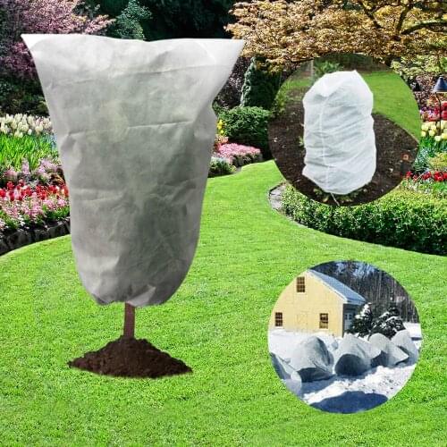 3sizes White Plant Protection Cover Winter Cold Weather Protect Bag Non-woven Plant Ant-freezing Tree Tools High Quality