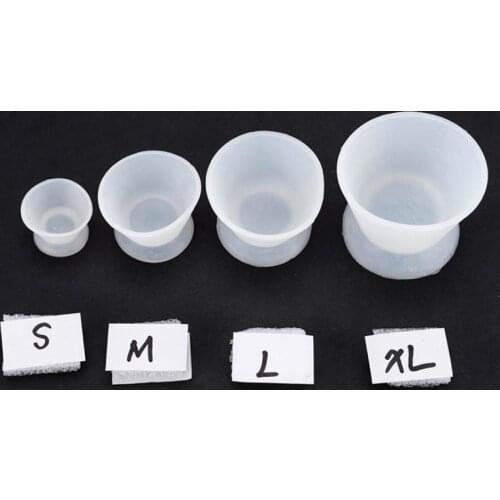 4pcs/set Dental Laboratory Bowl Mixing Plaster Flexible Silicone Bowls Mix Cups Tools For Dental Lab Beauty Salon