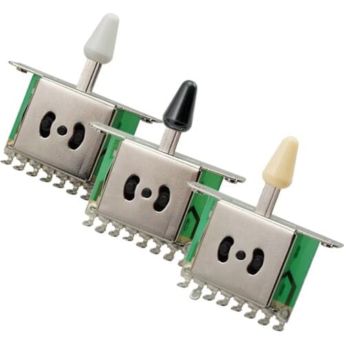 Tooyful Tooyful 5 Way Pickup Selector Switch with Knob for ST SQ Electric Guitar Parts