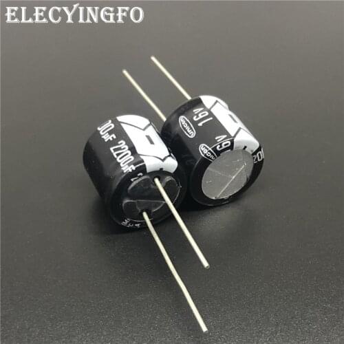 5Pcs/20Pcs/100Pcs 2200uF 16V2200uf Japan UNICON FF Series 16x15mm 16V2200uF Low Profile electrolytic capacitor
