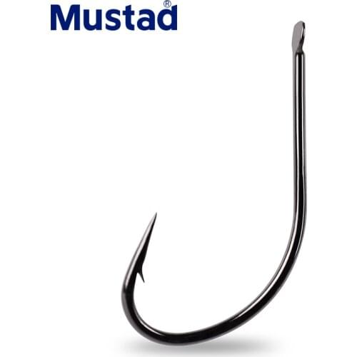 5packs/lot Mustad Fishing Hooks Strength Wanshi Barbed Hook 10667 High Carbon Steel Soft Bait Crank Fish Hook Freshwater 4#-24