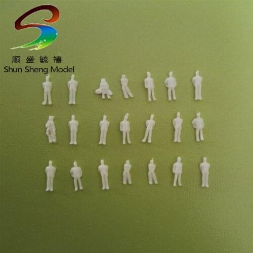 500pcs scale 1/100white model plastic figure model humans