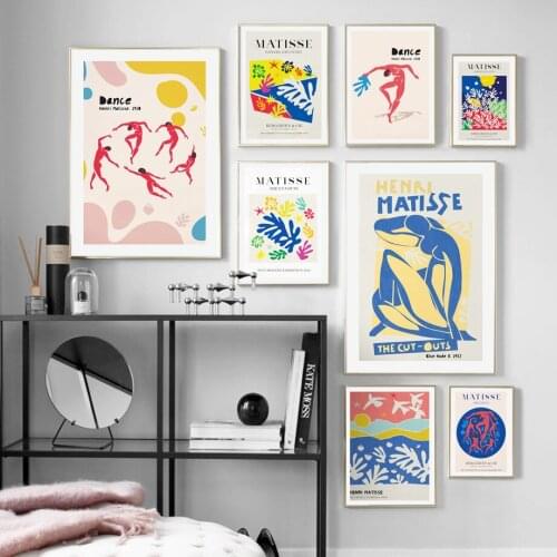 Henri Matisse Abstract Figure Dance Leaf Plant Nordic Poster Wall Art Print Canvas Painting Wall Pictures For Living Room Decor