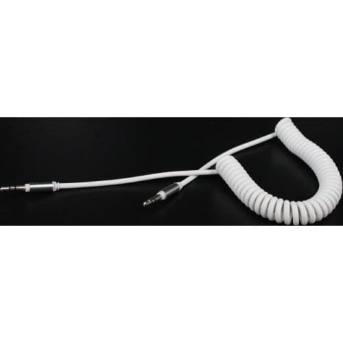 5 ft 3.5MM (1/8") M-M Coiled HQ Audio Cable Wire Headphone Aux Input Cord