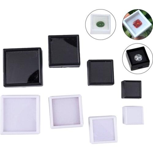 Diamond Jewelry Box Zircon Organizer Sponge Ring Gem Storage Stone Gift Case