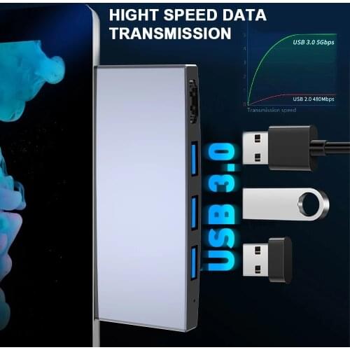 For Microsoft Surface Pro 4/5/ 6/ 7 USB 3.0 Multi Hub converter to 4K HDMI 1000Mb Ethernet Adapter SD / TF micro SD Card Reader