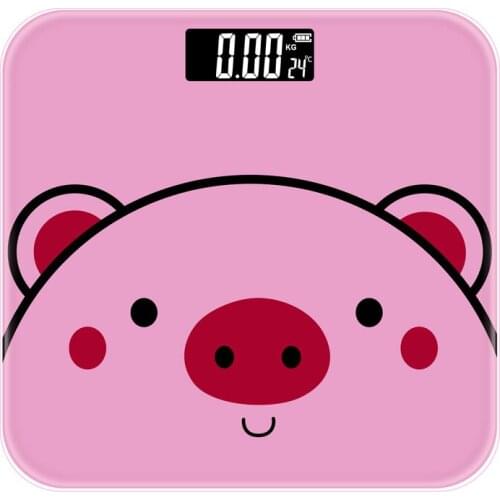 USB rechargeable electronic scales, household childrens cartoon scales, human body accurate weighing health scales