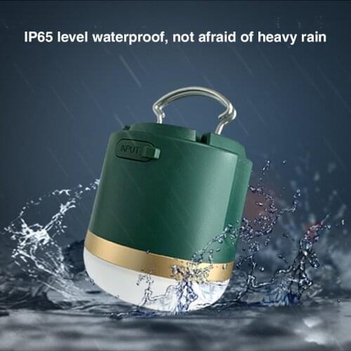 LED Energy-Saving Lamp Outdoor Camping Emergency Lamp Solar Light Bulb Portable Tent Lantern Strong Light for Fishing Hiking