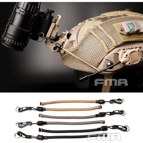 FMA TB1252 BK / DE / FG Color Bungee Replacement Elastic Rubber Band Cord String For Helmet For Fixed NVG VAS ARC Hook & Loop