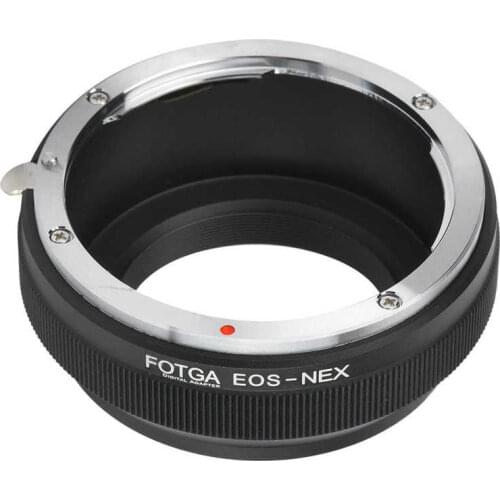 FOTGA EOS-NEX Metal Lens Mount Adapter Ring for Canon EF Mount Lens to for Sony NEX Camera macro ring lens holder