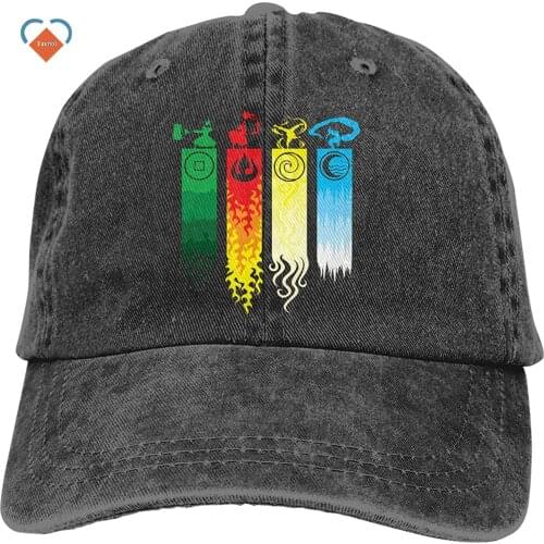 Fashion Ava-tar The Last Le=gend Airbender Unisex Casquette Cowboy Cap Trucker Hat Black