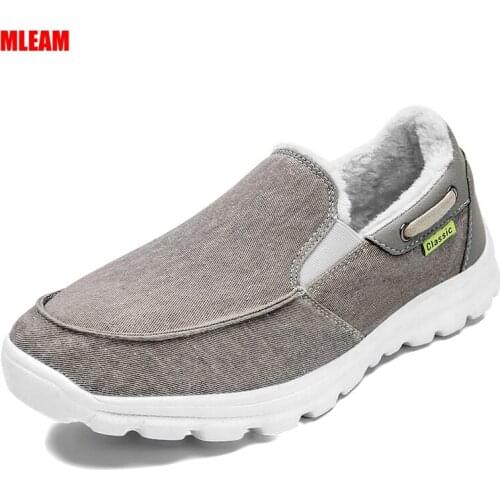 Men Casual Shoes Winter Solid Color Lightweight All-match Breathable Wear-resistant Male Footwear Size 39-48 Zapatos Casuales