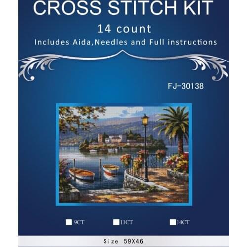 Top Quality beautiful lovely counted cross stitch kit tulip time house home cottage villa 9