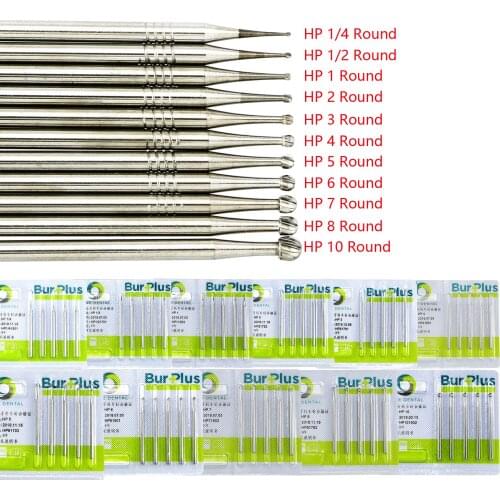 SBT WAVE Dental Tungsten Carbide Straight Handpiece HP Round Drills Burs HP1-10
