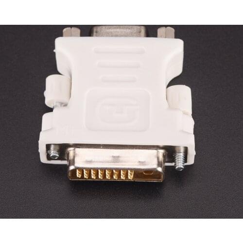 New 24+1 Pin DVI-D-D-M To VGA-F Adapter Video Computer Monitor Adapter - 25 Pin (Dual Link) DVI-D Male To 15 Pin VGA Female