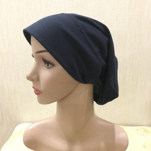H293 plain tube underscarf with stiff on front,assorted colors