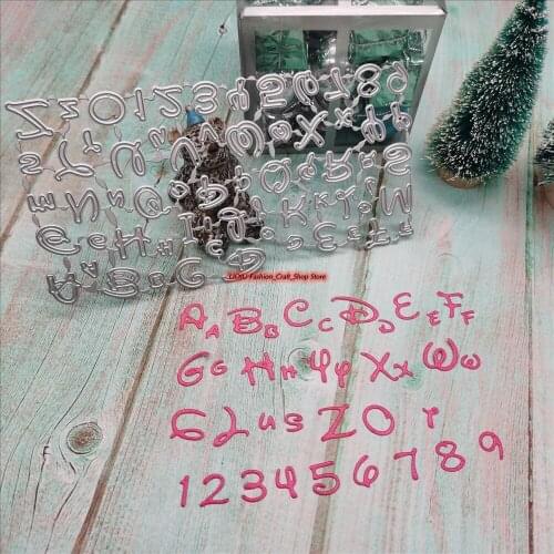 Letter New English alphabet metal cutting dies cut die mold Scrapbook paper craft knife mould blade punch stencils dies