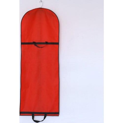 Portable Foldable Storage Bag Wedding Dress Bridal Robe Hanging Cover Women Formal Clothes Water Dust Proof Case Non-woven FC95