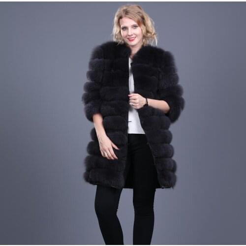 QURLMAE Long Fur Coats
