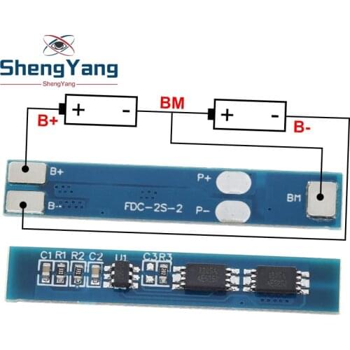 ShengYang 2S 3A Li-ion Lithium Battery 7.4v 8.4V 18650 Charger Protection Board bms pcm for li-ion lipo battery cell pack