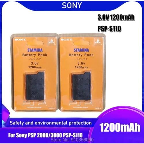 SONY 3.6V 1200mAh Rechargeable Lithium Battery Pack for Sony PSP 2000/3000 PSP-S110 Console Gamepad Replacement batteries