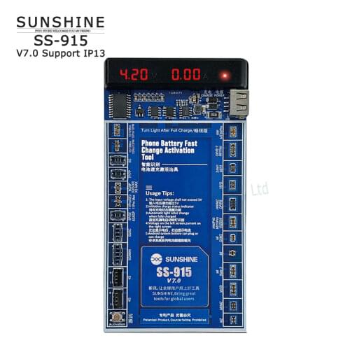 SS-915 universal battery activation board quick charging with USB cable iPhone Samsung Android cell phone battery Repair tool