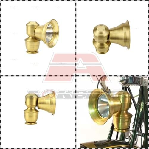 Retro Bicycle Light / Bicycle Copper Headlight Vintage Bicycle Bells Retro Bicycle Copper Accessories Brass Light Classic Clamp