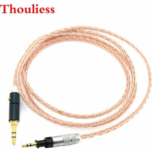 Thouliess HIFI 8 Cores 7N Single crystal copper 8 Cores Litz braid Headphone Upgrade Cable For J55 J55A J88 J88A Headphones