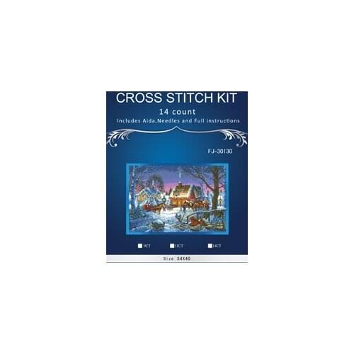 Top Quality Lovely Hot Sell Counted Cross Stitch Kit Old World Holiday Ornaments Similar DMC fj-30130 Christmas night